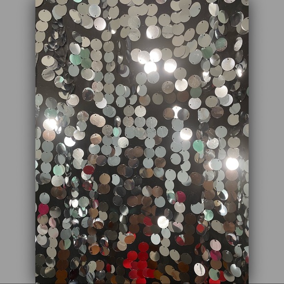 Sequin sparkling sheath black and silver dress NEW - Picture 5 of 9